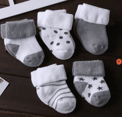 5 pairs Baby Socks Floor Non-slip Cotton Cartoon Doll socks with bells Baby Girls Boys Soft Cute Accessories
